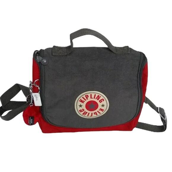 Kipling Kichirou Insulated Lunch Bag Cherry Bold Block - Picture 1 of 4